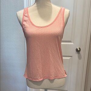 Lululemon Burn It Out Tank size 6 Bleached Coral Mesh Diamond Pink Top